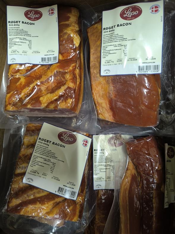 Røget Bacon 500-800