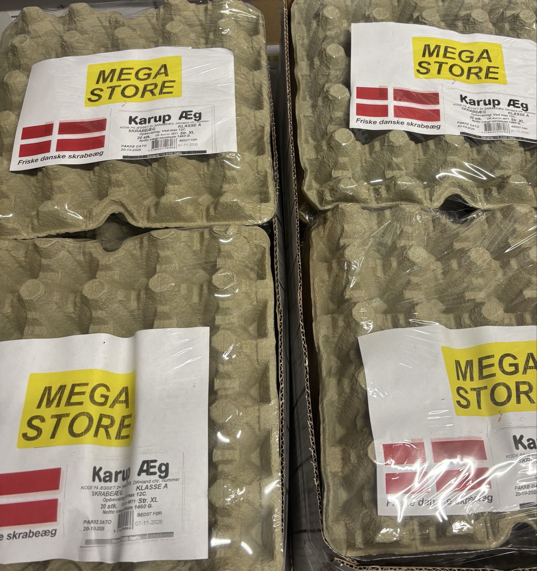 20 Stk Danske XL æg